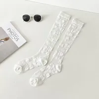 Women's Modern Style Flower Polyester Cotton Polyester Crew Socks A Pair sku image 2