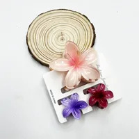 Women's Sweet Flower Plastic Resin Hair Claws sku image 28