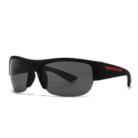 Casual Modern Style Solid Color Pc Gradient Tinted Lenses Square Half Frame Glasses sku image 6