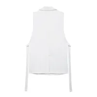 Women's Sleeveless Blazers Elegant Business Formal Solid Color main image 5