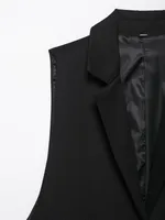 Women's Sleeveless Blazers Elegant Business Formal Solid Color main image 7