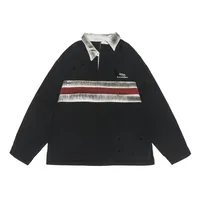 Men's Sweater/Fleece Shirt Pullovers Long Sleeve Men's Hoodies & Sweatshirts Streetwear Contrast Collar main image 2