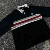 Men's Sweater/Fleece Shirt Pullovers Long Sleeve Men's Hoodies & Sweatshirts Streetwear Contrast Collar main image 1
