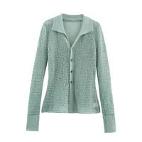 Women's Cardigan Long Sleeve Sweaters & Cardigans Casual Elegant Simple Style Solid Color main image 2