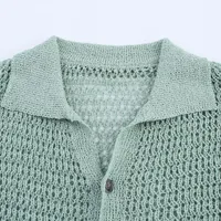 Women's Cardigan Long Sleeve Sweaters & Cardigans Casual Elegant Simple Style Solid Color main image 3