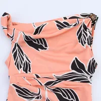 Women's Sheath Dress Elegant Round Neck Sleeveless Flower Above Knee Holiday Daily main image 3