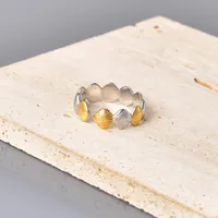 Elegant Simple Style Geometric 304 Stainless Steel Plating Inlay Zircon 18K Gold Plated Women's Rings main image 6