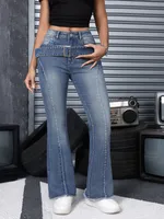 Women's Street Streetwear Pocket Full Length Jeans sku image 6