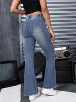 Women's Street Streetwear Pocket Full Length Jeans main image 3