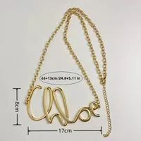 Vacation Streetwear Letter Alloy Women's Waist Chain main image 2
