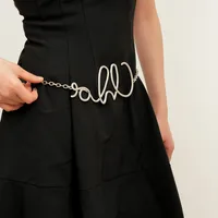 Vacation Streetwear Letter Alloy Women's Waist Chain main image 3