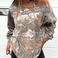 Women's Hoodie Long Sleeve Hoodies & Sweatshirts Casual Vintage Style Plant main image 1