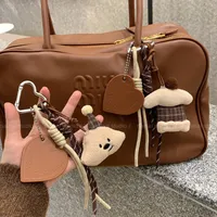 Cute Ins Pendant Plush Miu Woven Rope New Style Climbing Rope Bag Hanging Keychain High Color Value main image 1