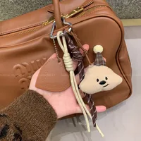 Cute Ins Pendant Plush Miu Woven Rope New Style Climbing Rope Bag Hanging Keychain High Color Value main image 3