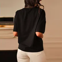Women's T-shirt Short Sleeve T-Shirts Casual Classic Style Solid Color main image 2