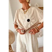 Women's T-shirt Short Sleeve T-Shirts Casual Classic Style Solid Color main image 3