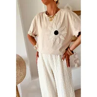 Women's T-shirt Short Sleeve T-Shirts Casual Classic Style Solid Color main image 4