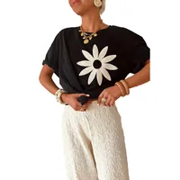 Women's T-shirt Short Sleeve T-Shirts Casual Classic Style Solid Color sku image 1
