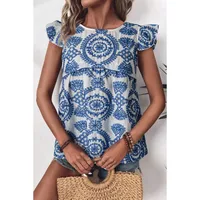Women's T-shirt Short Sleeve T-Shirts Vintage Style Bohemian Geometric main image 1