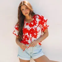 Women's T-shirt Short Sleeve T-Shirts Streetwear Leaf main image 2
