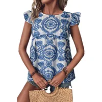 Women's T-shirt Short Sleeve T-Shirts Vintage Style Bohemian Geometric main image 3