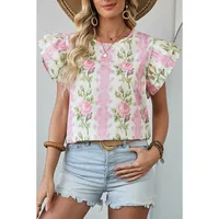Women's T-shirt Short Sleeve T-Shirts Casual Flower main image 1