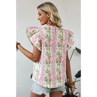 Women's T-shirt Short Sleeve T-Shirts Casual Flower main image 4