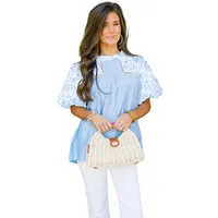 Women's T-shirt Short Sleeve T-Shirts Casual Flower sku image 2