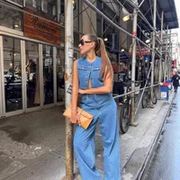 Women's Vest Sleeveless Blazers Vintage Style Streetwear Solid Color main image 1