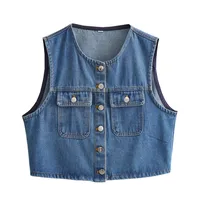 Women's Vest Sleeveless Blazers Vintage Style Streetwear Solid Color main image 2