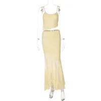 Holiday Banquet Daily Women's Elegant Solid Color Nylon Spandex Lace Skirt Co-ord Set Shorts Sets sku image 2