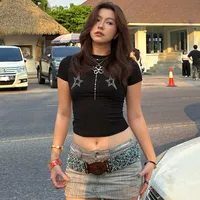 Women's T-shirt Short Sleeve T-Shirts Casual Star main image 2