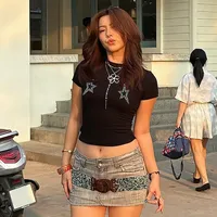 Women's T-shirt Short Sleeve T-Shirts Casual Star main image 3