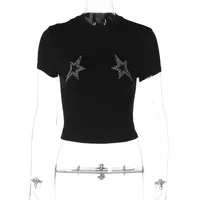 Women's T-shirt Short Sleeve T-Shirts Casual Star sku image 1