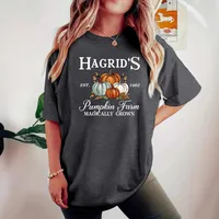 Women's T-shirt Short Sleeve T-Shirts Casual Vocabulary Words/Name Pumpkin main image 2
