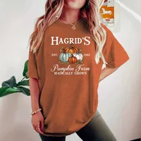 Women's T-shirt Short Sleeve T-Shirts Casual Vocabulary Words/Name Pumpkin main image 4