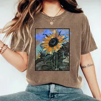 Women's T-shirt Short Sleeve T-Shirts Casual Flower main image 1