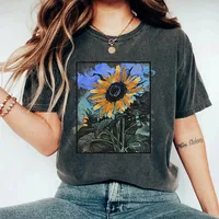 Women's T-shirt Short Sleeve T-Shirts Casual Flower main image 2