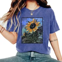 Women's T-shirt Short Sleeve T-Shirts Casual Flower main image 5