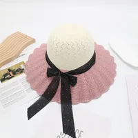 Women's Vacation Simple Style Solid Color Big Eaves Straw Hat sku image 60