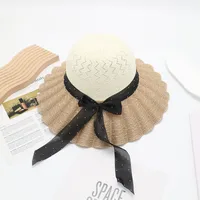 Women's Vacation Simple Style Solid Color Big Eaves Straw Hat sku image 64