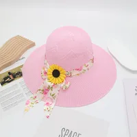 Women's Vacation Simple Style Solid Color Big Eaves Straw Hat sku image 59