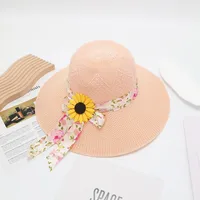 Women's Vacation Simple Style Solid Color Big Eaves Straw Hat sku image 67