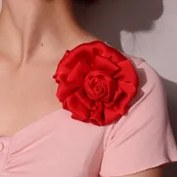 Elegant Lady Flower Cloth Women's Brooches sku image 2