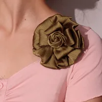 Elegant Lady Flower Cloth Women's Brooches sku image 5