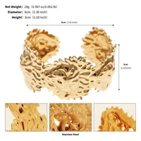 Vacation Classic Style Solid Color 304 Stainless Steel Plating Women's Bangle sku image 38