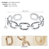 Vacation Classic Style Solid Color 304 Stainless Steel Plating Women's Bangle sku image 23