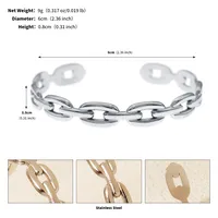 Vacation Classic Style Solid Color 304 Stainless Steel Plating Women's Bangle sku image 8