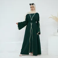 Women's Adults Solid Color Bowknot Abaya sku image 22