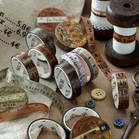 1 Set Tape Measure School Paper Elegant Classical Washi Tape main image 2